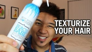 Texturize Your Hair Not Your Mothers Beach Babe Spray [upl. by Nimesay]