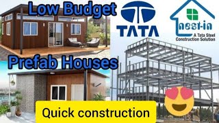 Nestin  Low Budget Precast Houses  Quick Construction  TATAS Nestin Project  TATA Project [upl. by Ecart]