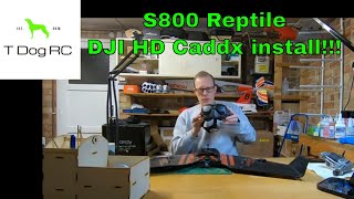 DJI HD FPV FLYING WINGS800 Reptile FPV DJI Caddx Vista kit install [upl. by Jeunesse]