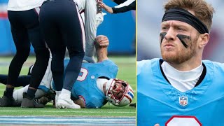 Will Levis Scary Leg Injury Dramatic Moment and Recovery  Titans vs Texans Highlights [upl. by Sellig]