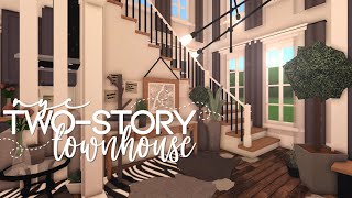 Bloxburg  NYC TwoStory Townhouse  60k  Speedbuild [upl. by Ydaj]