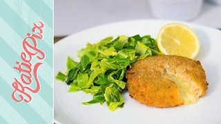 Lemony Spring Greens Recipe with Salmon amp Cod Fishcakes  AD  Katie Pix [upl. by Erodeht]