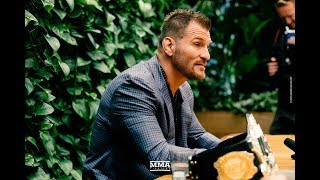 UFC 226 Stipe Miocic Media Lunch Scrum  MMA Fighting [upl. by Leis]