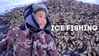 Traditional Yakutian Ice Fishing quotMunkhaquot [upl. by Nell]