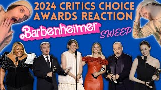 2024 Critics Choice Awards REACTION [upl. by Kerwin]