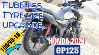 Honda SP125 Tyre Size 1009018 Upgrade amp Price  2021 HONDA SP125 Special Edition Modified [upl. by Benzel]