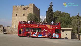 Hop on Hop Off Limassol Cyprus  Cyprus Sightseeing [upl. by Ecydnak211]