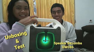 UNBOXING SPEAKER DAZUMBA DW086  test amp review [upl. by Sparky]