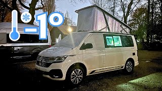 🥶 Wintercamping in Berlin mit Isolierung für den VW California 🚐 [upl. by Namyac]