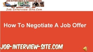 How to Negotiate a Job Offer [upl. by Olnton]