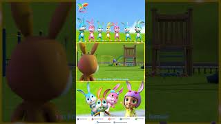 Ten Little Bunnies nurseryrhymes childrenssongs ytshorts shorts kidssongs nurseryrhymes [upl. by Gruber260]