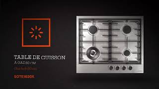 Table de cuisson à gaz  Gas hob  SOTE1630X [upl. by Laird240]