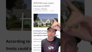 ‼️2025 FHA Loan limits‼️shorts fyp bignews [upl. by Ylrad]