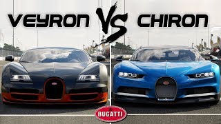 Bugatti CHIRON vs VEYRON  Forza Motorsport 7 [upl. by Toblat]