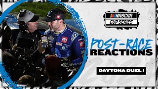 Raw Reaction Jimmie Johnson races his way into the Daytona 500  NASCAR [upl. by Kalindi]