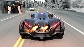 260000HP Devel Sixteen Over 3000MPH  Assetto Corsa  Thrustmaster Wheel Gameplay [upl. by Scornik]