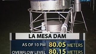 Saksi La Mesa Dam nasa red alert pa rin dahil sa mataas na water level [upl. by Nylaj33]