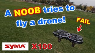 Flying my first drone Syma X100 review [upl. by Ned20]