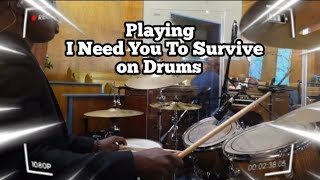 Hezekiah Walker  I Need You To Survive Drums [upl. by Ahsenat]