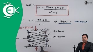 Problem on Design of Helical Compression Spring  Springs  Design of Machine [upl. by Latsyrhc]