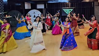 Chogada TaaraDandiya Dance CoverLoveyatriBollywoodNavarathriTraditionalJTD dandiya dance [upl. by Eybbob]