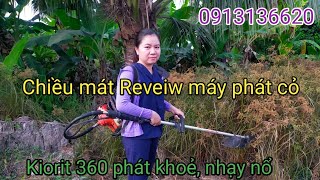 Lip Review máy cắt cỏ đeo lưng Kiorit 360 chạy khoẻ nhẹ giựt nhạy nổ0913136620 [upl. by Ursi]