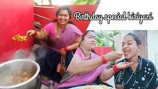 SATHAKSHI BIRTHDAY SPECIAL BIRYANI  CHERRY SATHAKSHI  SATHAKSHI4811 [upl. by Anihsit]