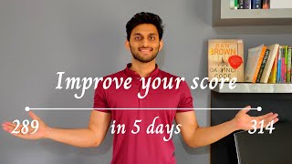 Improve your GRE score  How I got from 289 to 314 in 5 days [upl. by Orenid]