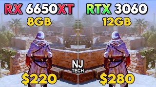 RX 6650 XT vs RTX 3060  MORE VRAM MORE FPS [upl. by Yebloc]