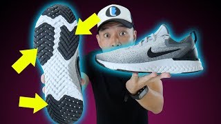 AGORA SIM Colocaram BORRACHA no NIKE REACT [upl. by Arrotal744]