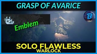 Solo Flawless  Grasp of Avarice Dungeon  Warlock [upl. by Ecnarwal]