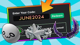 6 NEW CODES ALL JUNE 2024 Roblox Promo Codes For ROBLOX FREE Items and FREE Hats 2024 UPDATED [upl. by Suoicul]