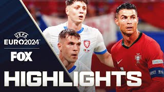 Portugal vs Czechia Highlights  UEFA Euro 2024 [upl. by Lyrehc]