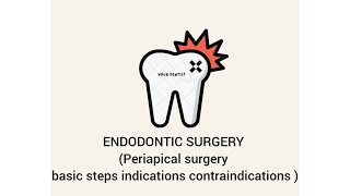 ENDODONTIC SURGERY periapical surgery basic steps indications contraindicationsbds surgeryday [upl. by Zulaledairam]