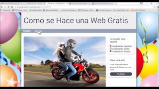 SIMPLESITECOM COMO SE HACE UNA PAGINA WEB GRATIS [upl. by Parlin]