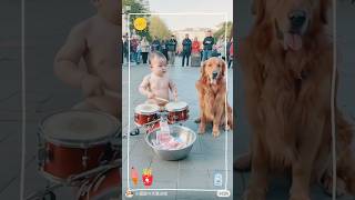 Big dog amp baby dance abcvlogs burnerbits funny [upl. by Schilt711]