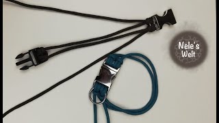 Paracord für Anfänger Grundgerüst für Armband Hundehalsband Kosmetik Führung [upl. by Mike913]