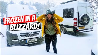 EXTREME WINTER CONDITIONS while living in a van  1000km to Cappadocia Turkey [upl. by Ariana]