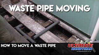 How to move a waste pipe [upl. by Alard]