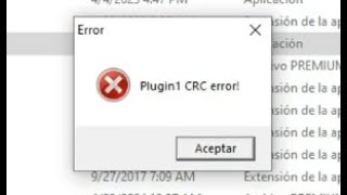 Como Solucionar el Error Plugin1 CRC MU Renacidos [upl. by Ludvig]