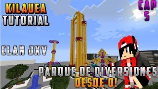 COMO HACER UN PARQUE DE DIVERSIONES EN MINECRAFT DESDE 0 [upl. by Abran]