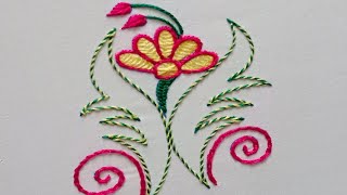 Running Stitch Hand Embroidery  Soft stitch tutorial Embroidery Nice Design By Zari handy arts [upl. by Carthy391]