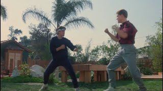 Karate Kid 3 Mike Barnes vs Daniel Larusso street fight HD [upl. by Niwdla]