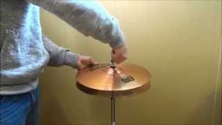 How To Mount HiHat Cymbals On A StandSetting Up A Drumset [upl. by Clementine344]