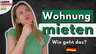 WOHNUNG mieten in Deutschland 🇩🇪 WIE GEHT DAS ✅ LEARN GERMAN FAST [upl. by Ahseinat]