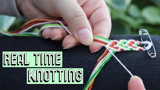 REAL TIME KNOTTING AND CHATTING CC  Friendship Bracelets [upl. by Atnauqal]