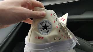 обзор на Конверсы с сердечками converse valentines day [upl. by Bevon514]