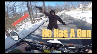 HitchHiker Steals Dirt Bike [upl. by Antonina]