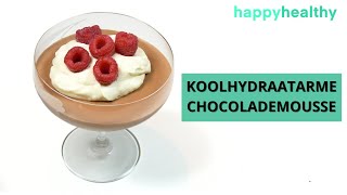 Recept KOOLHYDRAATARME CHOCOLADEMOUSSE gezond dessert voor de feestdagen [upl. by Roley]