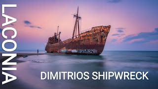 Dimitrios Shipwreck – Laconia  Greece 4K [upl. by Milicent]